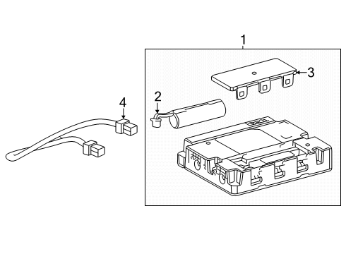 2025 Toyota Camry Communication System Components Diagram