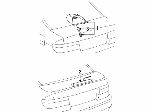 1997 Toyota Paseo High Mount Lamps Diagram