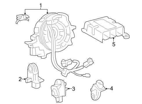 2024 Toyota Crown Supplemental Restraint System Diagram