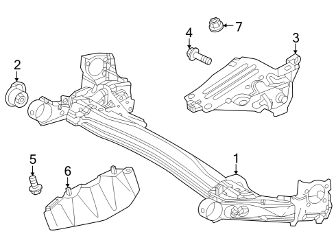 2025 Toyota Corolla Rear Suspension Components Diagram