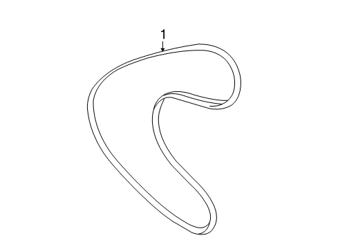 2012 Toyota Yaris Belts & Pulleys Diagram