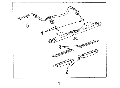 1994 Toyota MR2 License Lamps Diagram