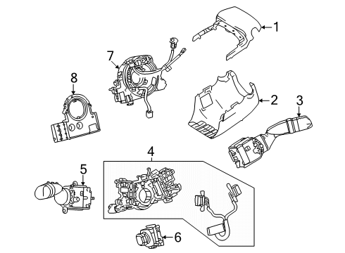2024 Toyota Land Cruiser Switches Diagram
