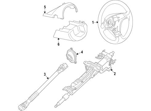 2025 Toyota GR Supra Steering Column Diagram