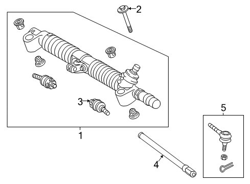 2014 Scion iQ Steering Gear & Linkage Diagram