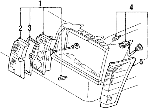 1986 Toyota Tercel Park Lamps Diagram
