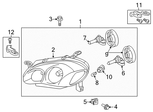 2004 Toyota Corolla Bolt, Washer Based H Diagram for 90105-06246