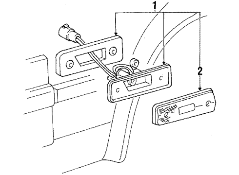 1986 Toyota Celica Side Marker Lamps Diagram