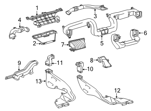 2020 Toyota Tundra Ducts Diagram