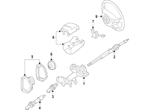 1996 Toyota Avalon Steering Column Diagram