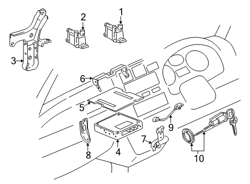 1998 Toyota RAV4 Powertrain Control Diagram