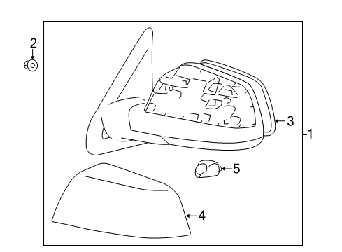 2019 Toyota Tundra Outside Mirrors Diagram