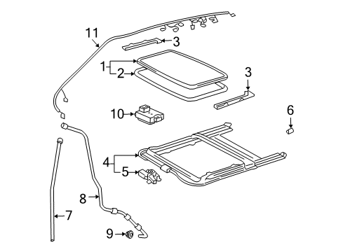 2006 Toyota Land Cruiser Sunroof Diagram