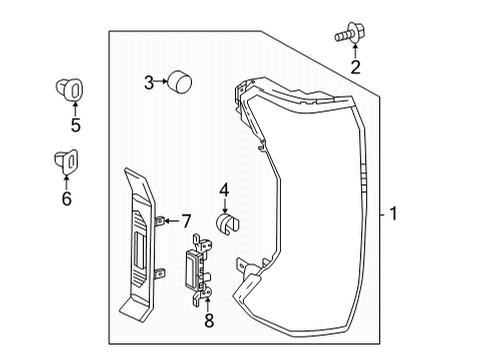 2025 Toyota Tundra Combination Lamps Diagram