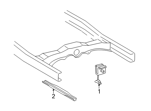 1996 Toyota Tacoma Carrier & Components - Spare Tire Diagram