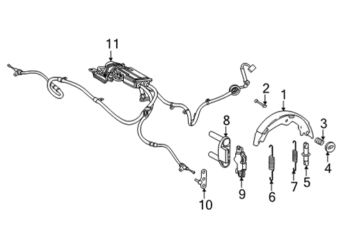 2025 Toyota Mirai Parking Brake Diagram