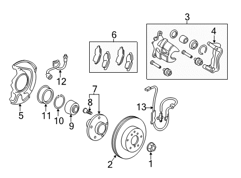 2012 Toyota Camry Anti-Lock Brakes Diagram
