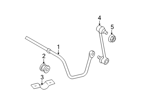 2011 Toyota Camry Stabilizer Bar & Components Diagram