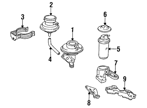 1990 Toyota Celica EGR System Diagram