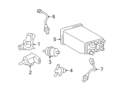 2006 Toyota Tundra Emission Components Diagram
