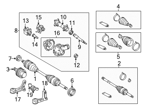 2006 Toyota Tundra Carrier & Front Axles Diagram