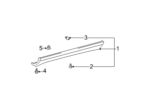 2005 Toyota Camry Exterior Trim - Pillars Diagram 2 - Thumbnail