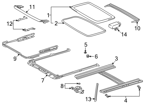 2001 Toyota Corolla Sunroof Diagram