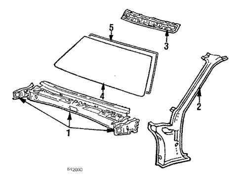 1987 Toyota Corolla Cowl Diagram