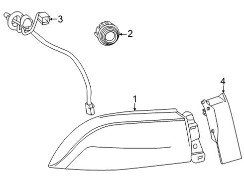 2025 Toyota Mirai Tail Lamps Diagram