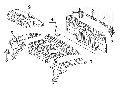 2025 Toyota Camry Rear Body Diagram