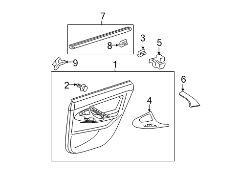 2010 Toyota Camry Front Door Diagram