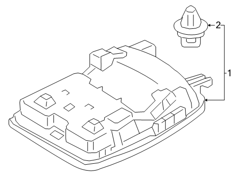 2025 Toyota Crown Signia Overhead Console Diagram