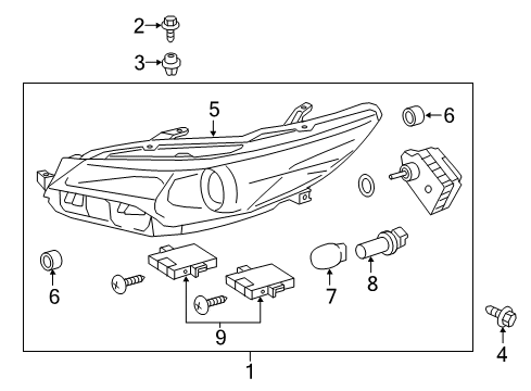 2015 Toyota Camry Headlamps Diagram
