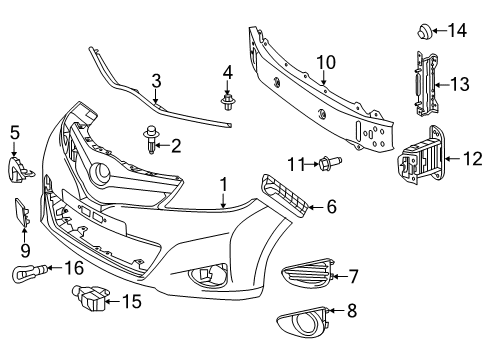 2012 Toyota Yaris Controls - Instruments & Gauges Diagram