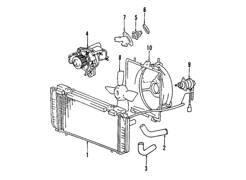 1991 Toyota MR2 Cooling Fan Diagram