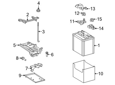 2011 Scion xB Terminal, Battery Negative Diagram for 90982-06070