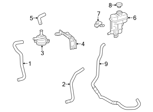2025 Toyota RAV4 Inverter Cooling Components Diagram