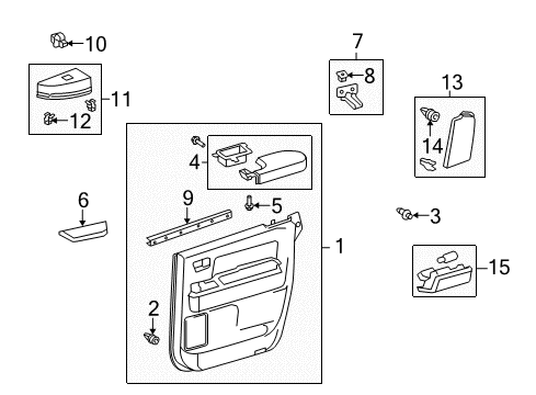 2013 Toyota Tundra Front Door Diagram