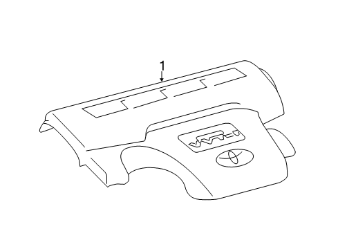 2017 Toyota Camry Engine Appearance Cover Diagram