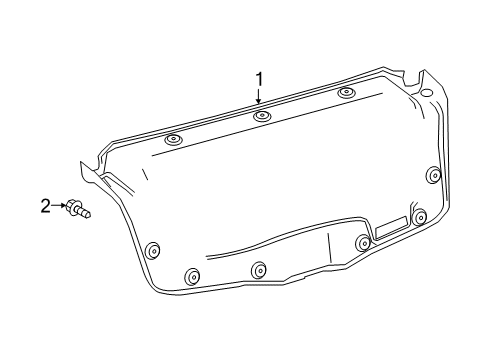 2025 Toyota Corolla Interior Trim - Trunk Diagram