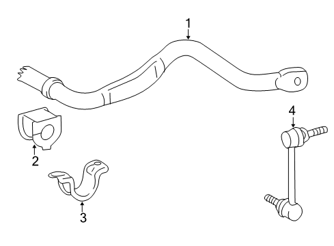 2024 Toyota 4Runner Stabilizer Bar & Components Diagram 3 - Thumbnail