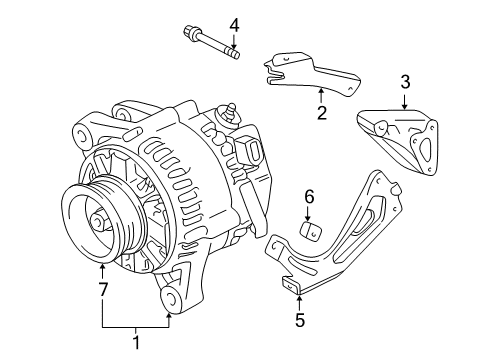 2006 Toyota Solara Alternator Diagram 3 - Thumbnail