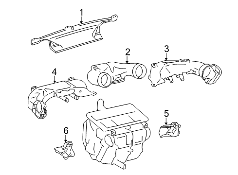 2002 Toyota Celica Ducts Diagram