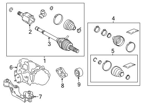 2025 Toyota RAV4 Axle & Differential - Rear Diagram