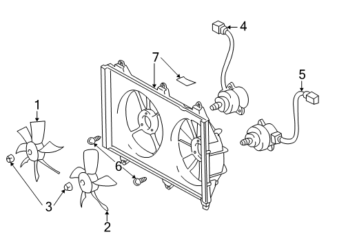 2003 Toyota Highlander Cooling Fan Diagram 3 - Thumbnail
