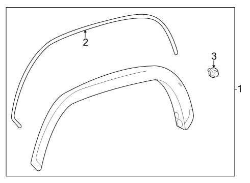 2025 Toyota Tundra Exterior Moldings - Pick Up Box Diagram