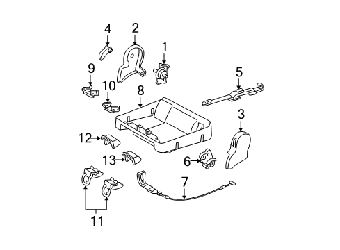 2006 Toyota Tundra Tracks & Components Diagram