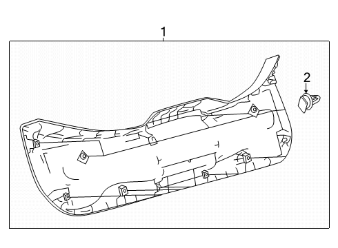 2024 Toyota Corolla Interior Trim - Lift Gate Diagram