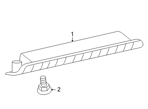 2010 Toyota Highlander High Mount Lamps Diagram 2 - Thumbnail