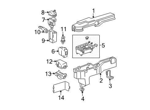 2001 Toyota Solara Electrical Components Diagram